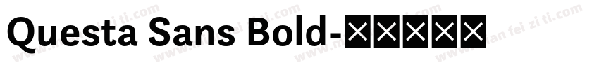 Questa Sans Bold字体转换